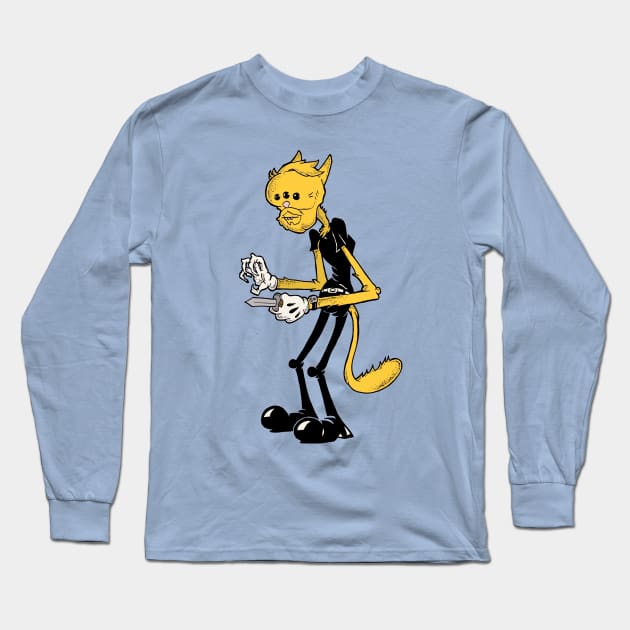 jonny kat Long Sleeve T-Shirt by Hi, I'm Jonny.